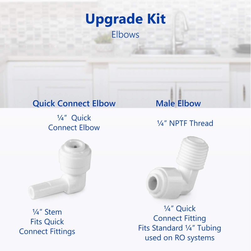 Express Water Filter Upgrade Kit for Reverse Osmosis and Under Sink Water Filtration System â€“ Add a New Filtration Stage to Your System â€“ Includes Adapters for Â¼â€ Threaded and Quick Connect Filters - Image 5
